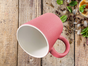 Alternative view of mug à paillettes Rose