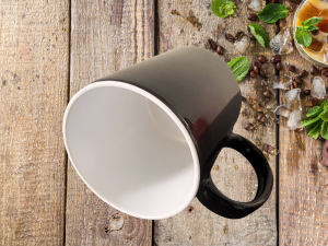 Alternative view of Mug magique de couleur noir