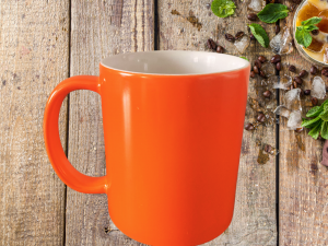 Mug magique de couleur orange