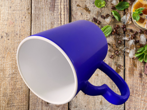 Alternative view of Mug magique poignée cœur bleu