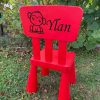 Chaise enfant rouge