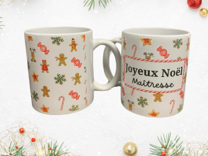 Mug " Joyeux Noël Maîtresse..."
