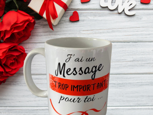 Mug "message important..."