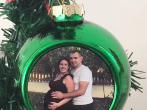 Boule de Noël verte