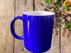 Mug magique de couleur bleu