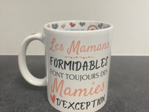 Alternative view of Mug " love Mamie"