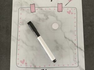 Ardoise effaçable effet marbre