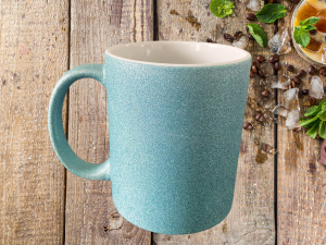 Mug à paillettes Bleu
