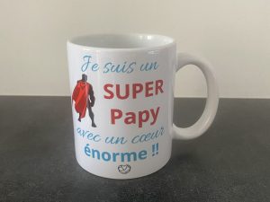 Alternative view of Mug " Super Papy "