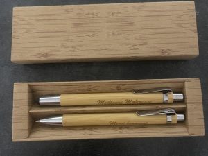 Coffret stylo tactile + porte-mine en bambou