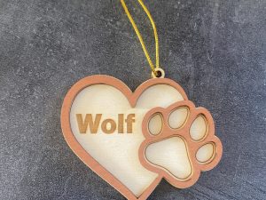 Boule cœur pour chien