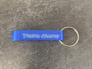 Porte clef décapsuleur en métal