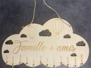 Alternative view of Calendrier anniversaire Nuage