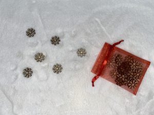 Décoration de table "étoile de neige"