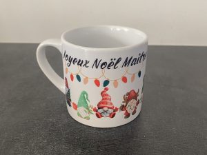Alternative view of Mug expresso "Joyeux Noël Maître"