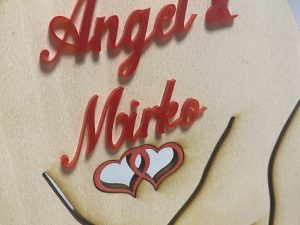 Alternative view of Photophore en bois en forme de cœur