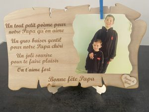 Cadre Poème plus photo