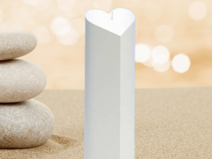 Bougie cylindre cœur