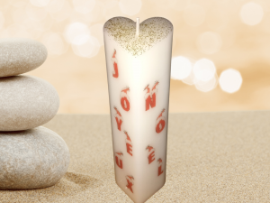 Alternative view of Bougie cylindre cœur