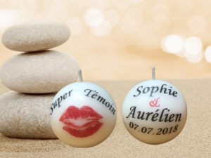 Alternative view of Bougie boule Ø 6.50cm