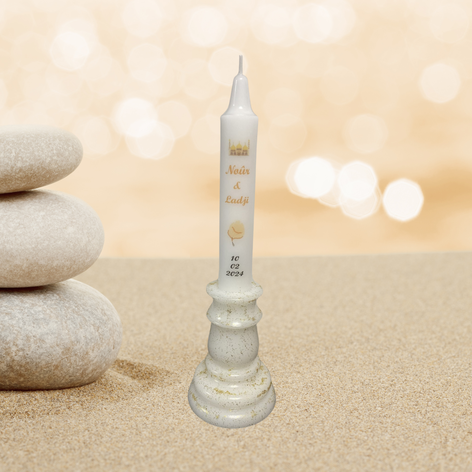 Bougie cierge pied – Image 2