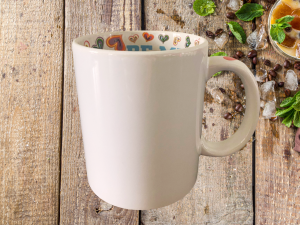 Mug intérieur imprimer sur le thème " Love "