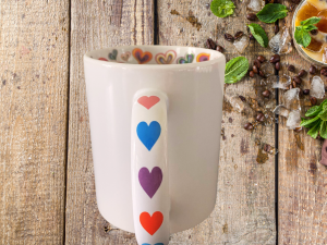 Alternative view of Mug intérieur imprimer sur le thème " Love "