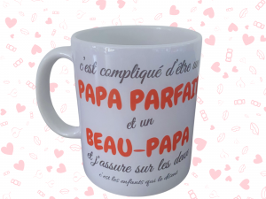 Alternative view of Mug " Papa & Beau Papa "