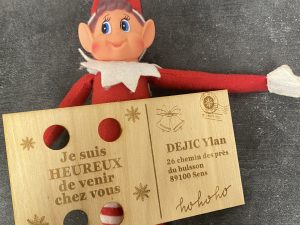 Alternative view of Carte postale en bois