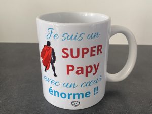 Alternative view of Mug "Super Papy"